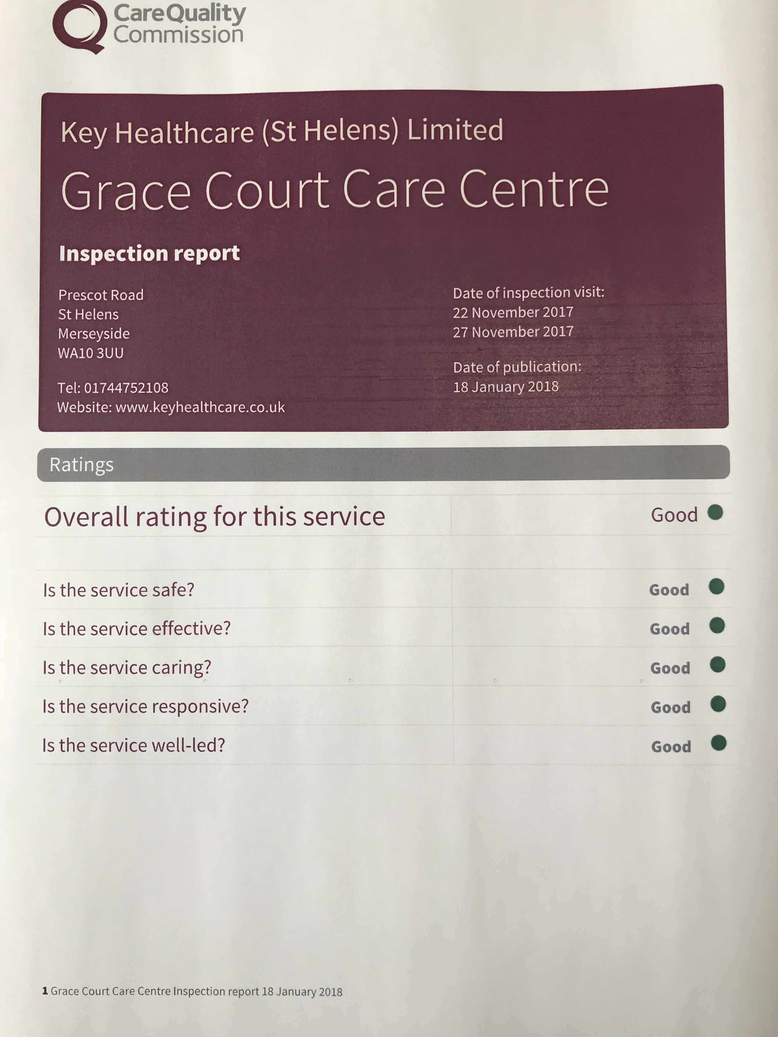 Congratulations Grace Court Care Centre: Key Healthcare is dedicated to caring for elderly residents in safe. We have multiple dementia care homes including our care home middlesbrough, our care home St. Helen and care home saltburn. We excel in monitoring and improving care levels.